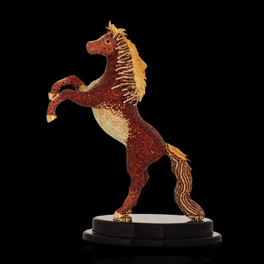 Brown Arabian Crystal Horse